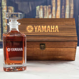 Custom Engraved Yamaha - Personalized Whiskey Decanter In Wood Gift Box