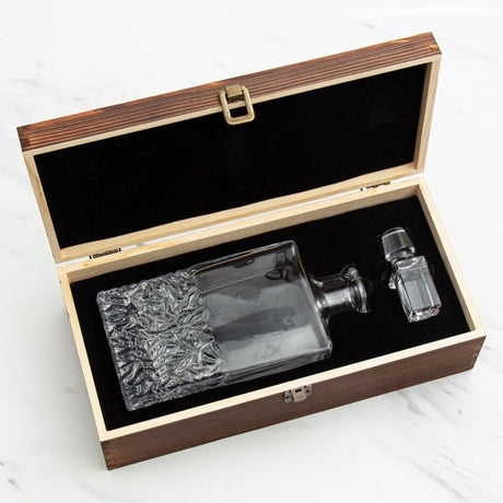 University of Tennessee Stadium – Engrave Sports Team Decanter in Rustic Wood Box