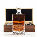 University of Tennessee Stadium – Engrave Sports Team Decanter in Rustic Wood Box
