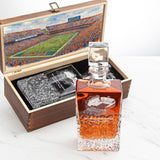 University of Florida Stadium – Engrave Sports Team Decanter in Rustic Wood Box