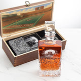 Florida State University Stadium – Engrave Sports Team Decanter in Rustic Wood Box