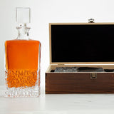 Louisiana State University Stadium – Engrave Sports Team Decanter in Rustic Wood Box