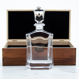 San Francisco 49ers – Full Color Team Logo Capital Decanter in Rustic Wood Box