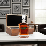 New York Jets – Full Color Team Logo Capital Decanter in Rustic Wood Box