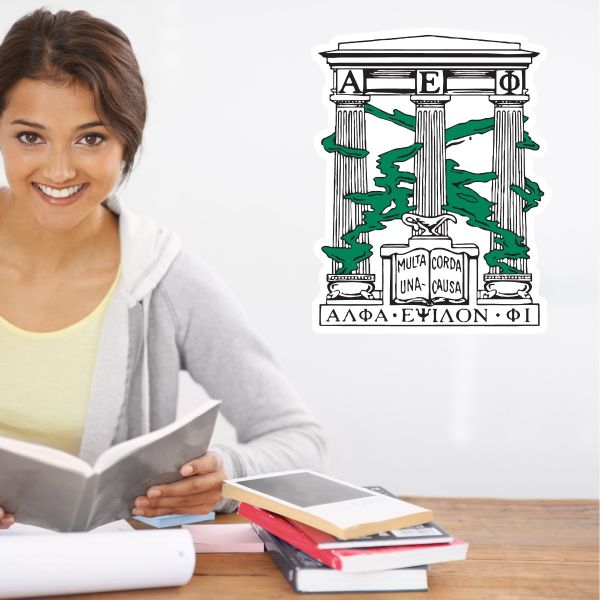 College Wall Decals - Alpha Epsilon Phi - Coat of Arms