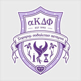 College Wall Decals - Alpha Kappa Delta Phi - Coat of Arms