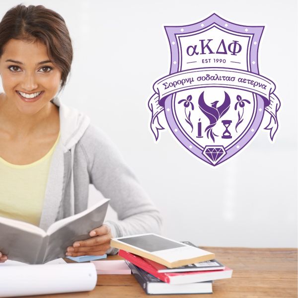 College Wall Decals - Alpha Kappa Delta Phi - Coat of Arms