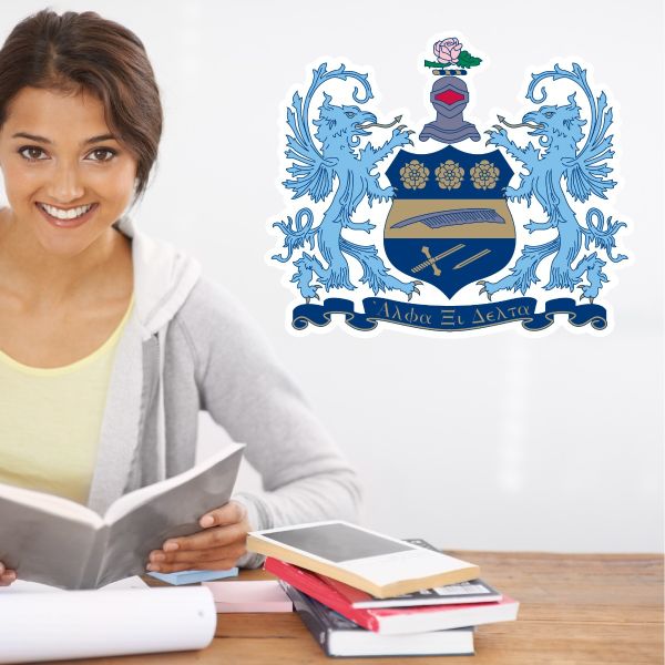 College Wall Decals - Alpha Xi Delta - Coat of Arms