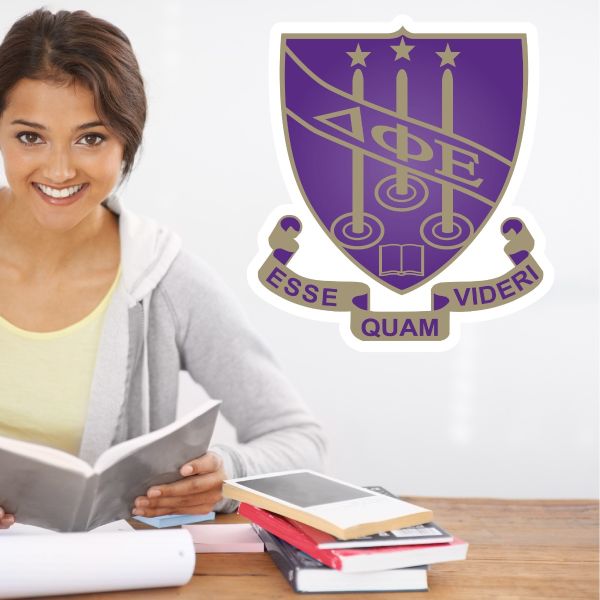 College Wall Decals - Delta Phi Epsilon - Coat of Arms