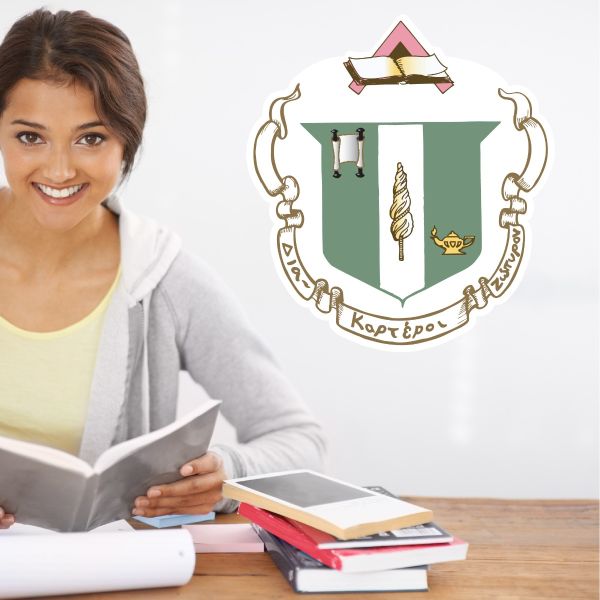 College Wall Decals - Delta Zeta - Coat of Arms