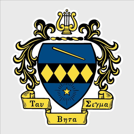 College Wall Decals - Tau Beta Sigma - Coat of Arms