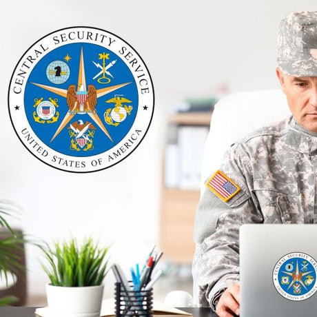 Military Wall Decals - Military Laptop Decal - Central Security Service