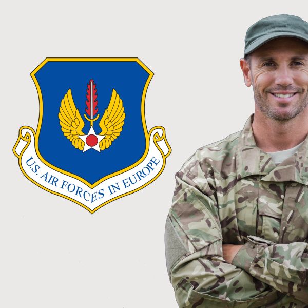 Military Wall Decals - Military Laptop Decal - US Air Forces in Europe