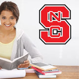 College Wall Decals - College Team Logos - NC State University Letters