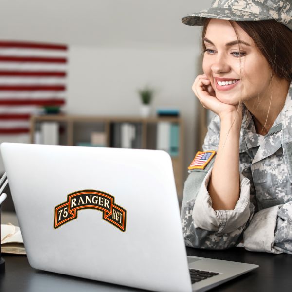 Military Wall Decals - Military Laptop Decal - 75th Rangers Regiment