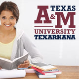 College Wall Decals - College Team Logos - Texas A&M University Texarkana