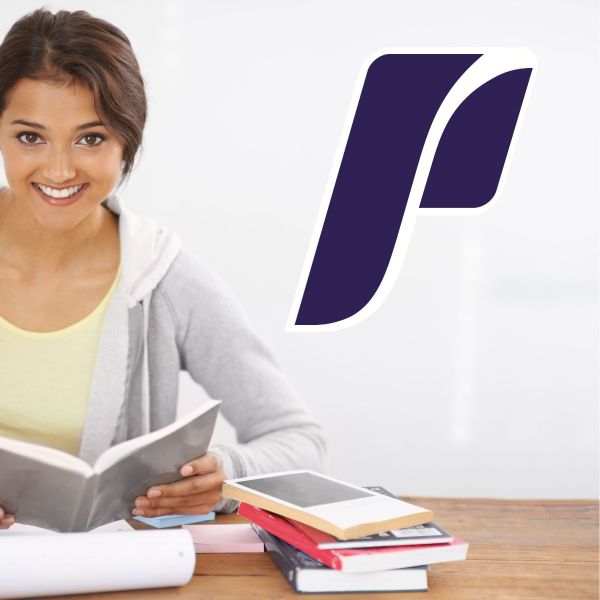 College Wall Decals - College Team Logos - Portland Pilots Blue Initial