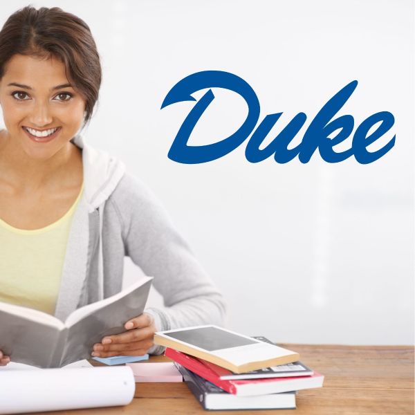 College Wall Decals - College Team Logos - Duke Script