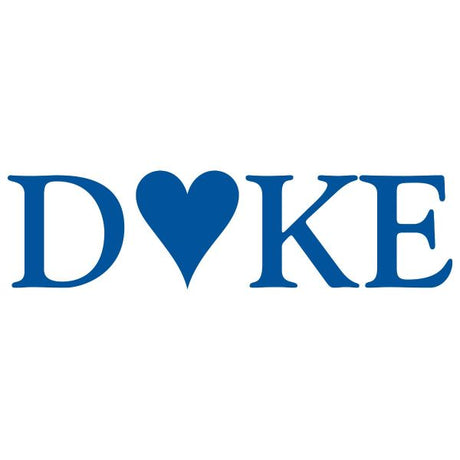 College Wall Decals - College Team Logos - Heart Duke University