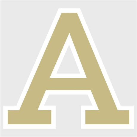 College Wall Decals - College Team Logos - Albion College Gold A