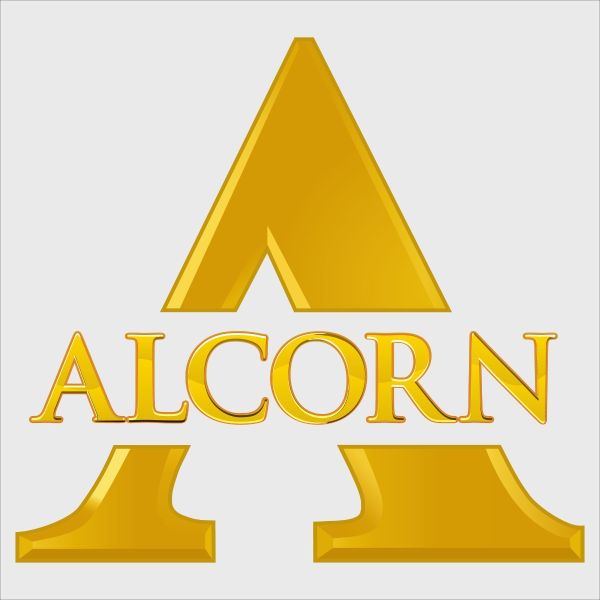 College Wall Decals - College Team Logos - Alcorn State Gold Logo