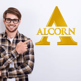 College Wall Decals - College Team Logos - Alcorn State Gold Logo