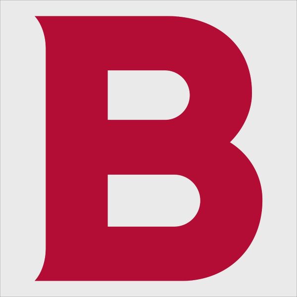 College Wall Decals - College Team Logos - Bates Bobcats B Logo