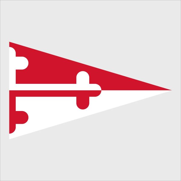 College Wall Decals - College Team Logos - Burgee of University of Maryland