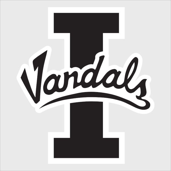 College Wall Decals - College Team Logos - Idaho Vandals Black
