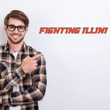 College Wall Decals - College Team Logos - Fighting Illini Wordmark