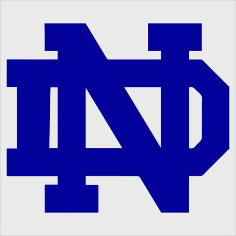 College Wall Decals - College Team Logos - Notre Dame Initials