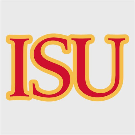 College Wall Decals - College Team Logos - Iowa State University Initials
