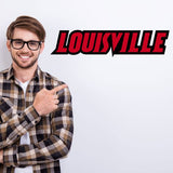 College Wall Decals - College Team Logos - Louisville Wordmark