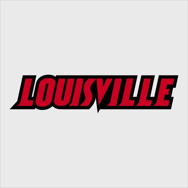 College Wall Decals - College Team Logos - Louisville Wordmark