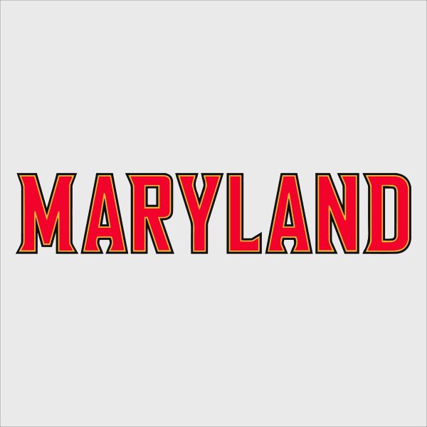 College Wall Decals - College Team Logos - Maryland Wordmark
