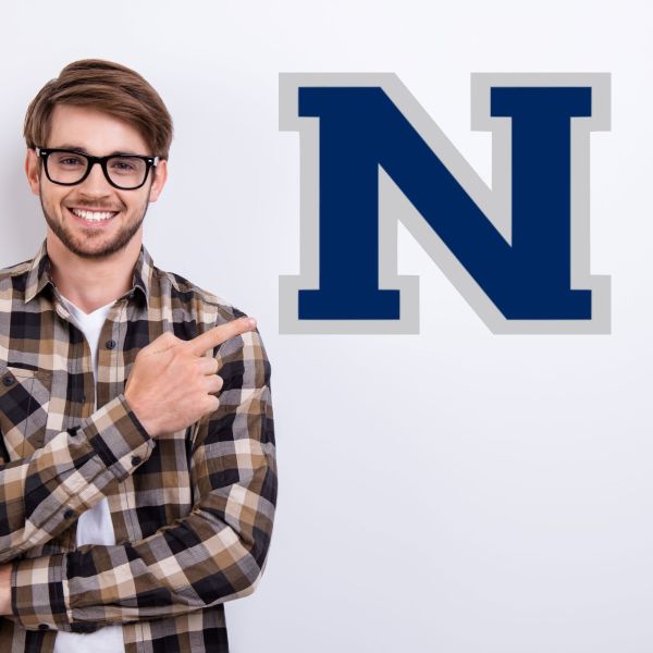 College Wall Decals - College Team Logos - Nevada Wolf Pack N