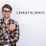 College Wall Decals - College Team Logos - U Miami Hurricanes Gray