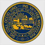 College Wall Decals - College Team Logos - West Virginia University Seal