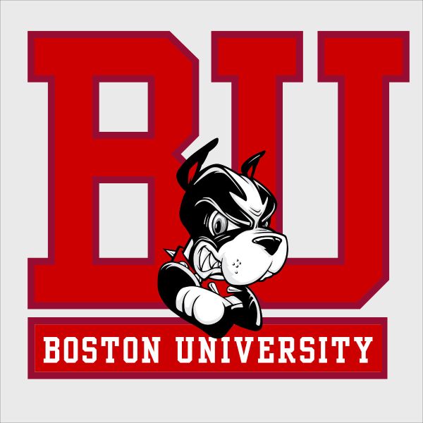College Wall Decals - College Team Logos - Boston University Terriers