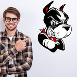 College Wall Decals - College Team Logos - Boston University - Rhett the Boston Terrier