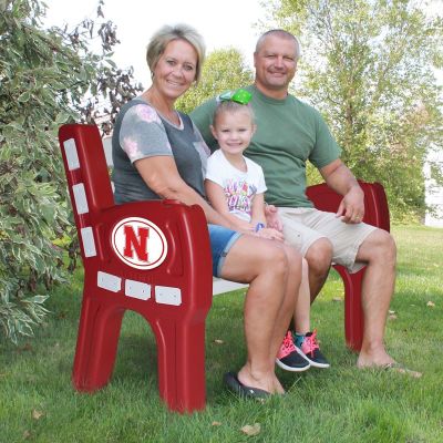 Nebraska Cornhuskers Park Bench
