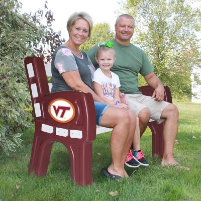 Virginia Tech Hokies Park Bench