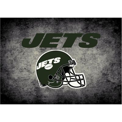 New York Jets Distressed Area Rug