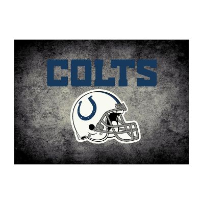 Indianapolis Colts Distressed Area Rug