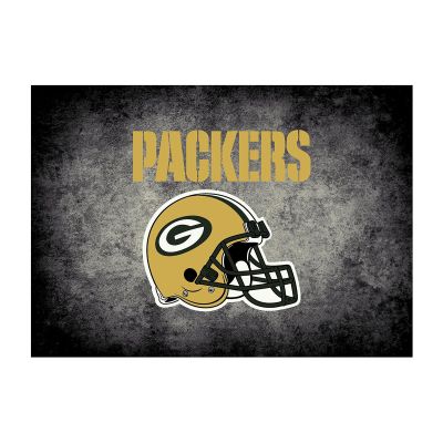 Green Bay Packers Distressed Area Rug