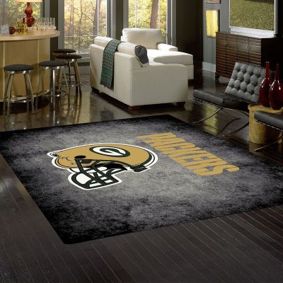Green Bay Packers Distressed Area Rug