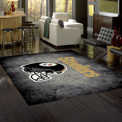 Pittsburgh Steelers Distressed Area Rug