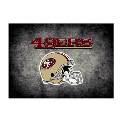 San Francisco 49ers Distressed Area Rug