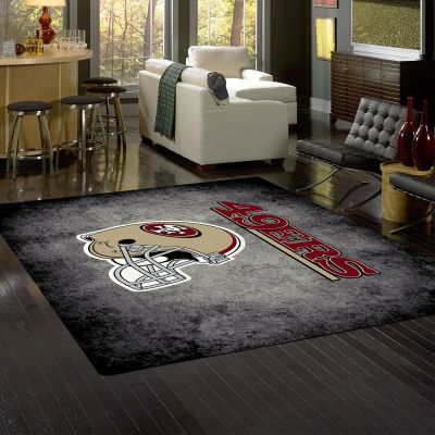 San Francisco 49ers Distressed Area Rug