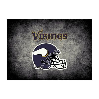 Minnesota Vikings Distressed Area Rug